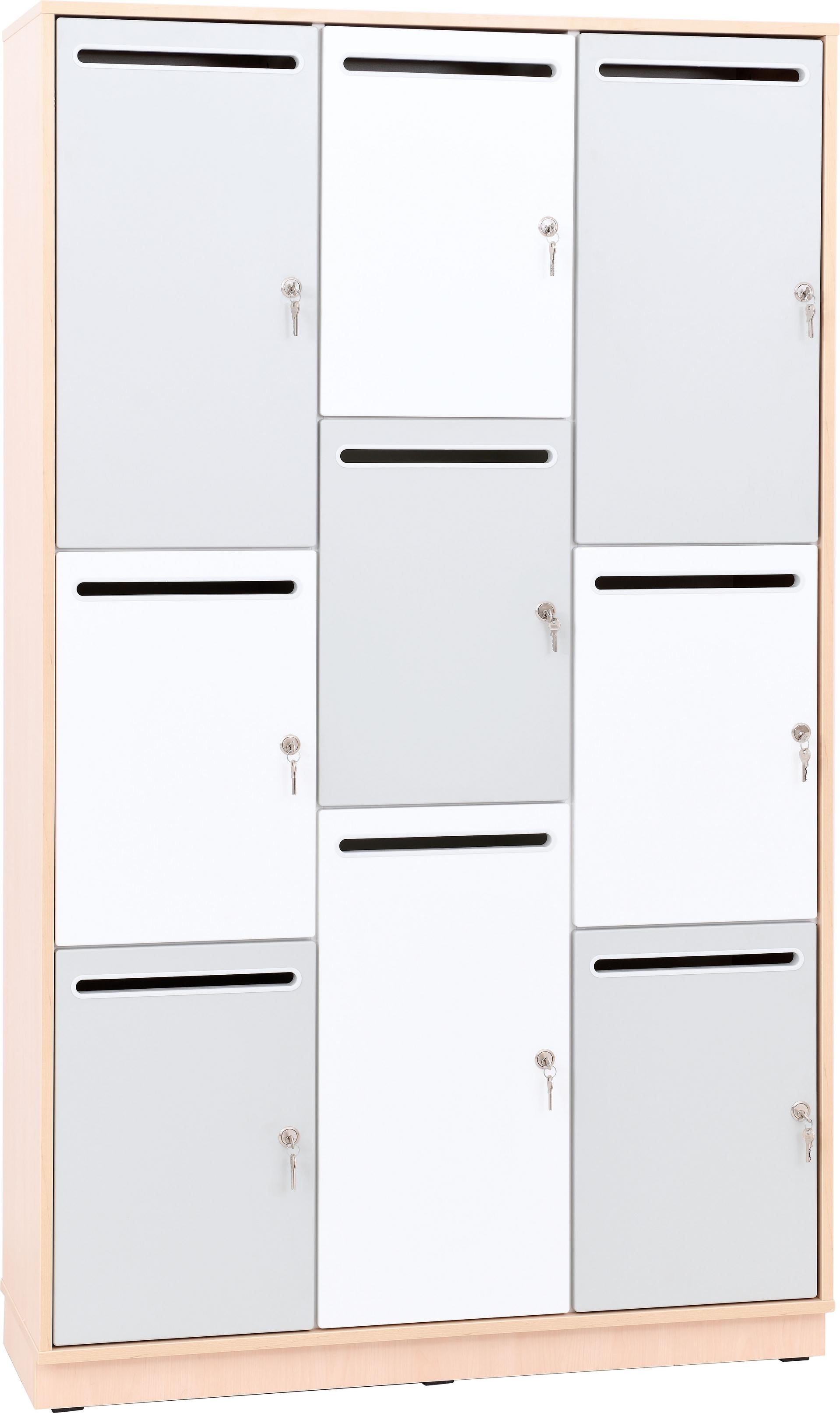 Quadro - Eigentumsschrank/Spind mit 9 Fächern für Schüler