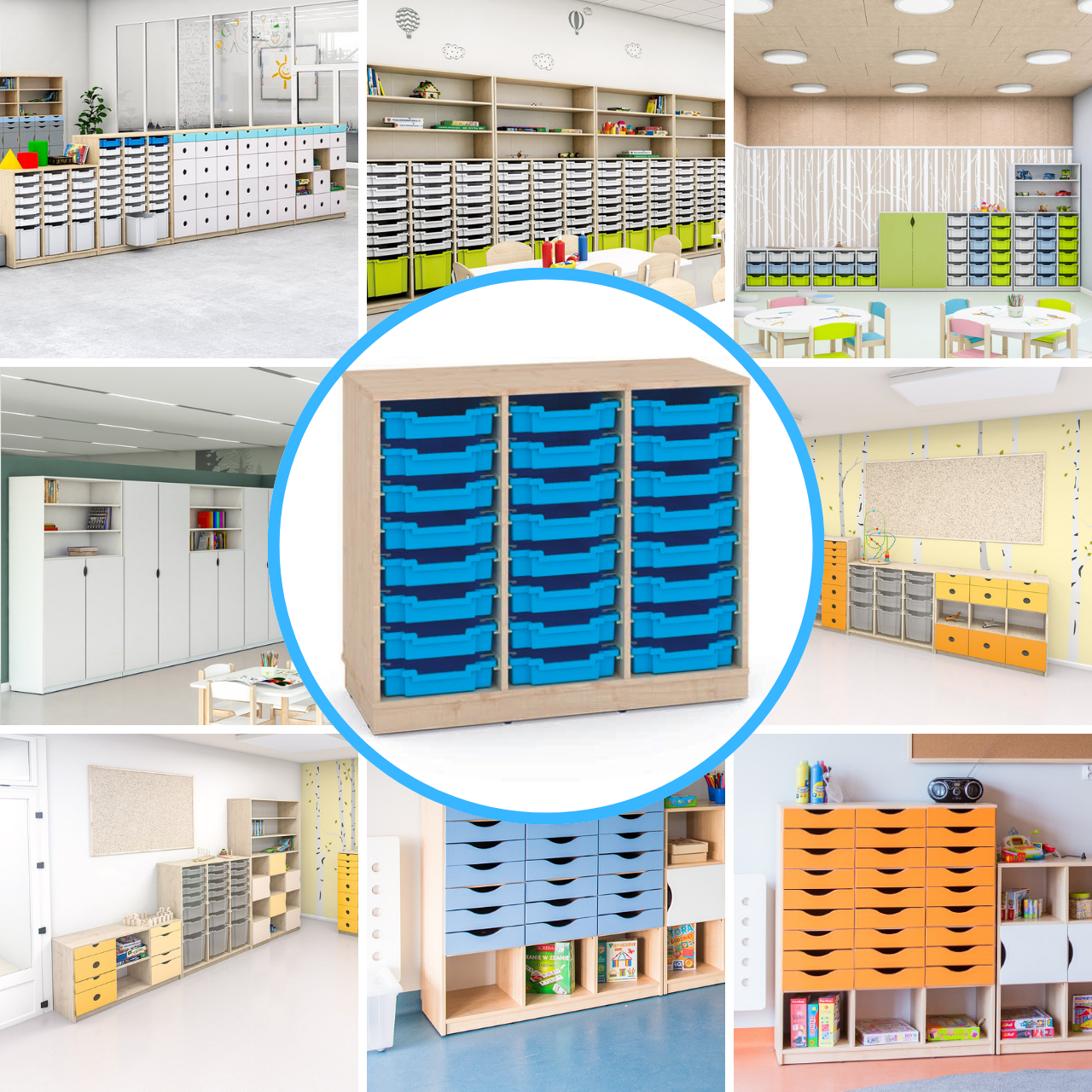 Konfigurierbare Schränke Türen/Schubladen/Container - FERIA-Serie