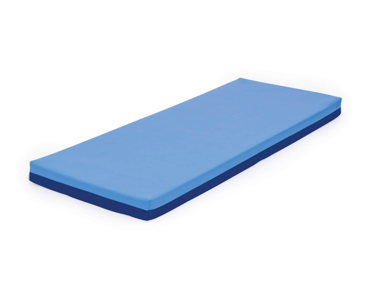 Liegepolster 140x55cm, hellblau/blau.