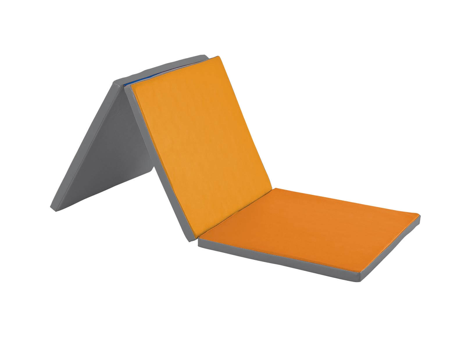 Triple-Matratze, faltbar - orange