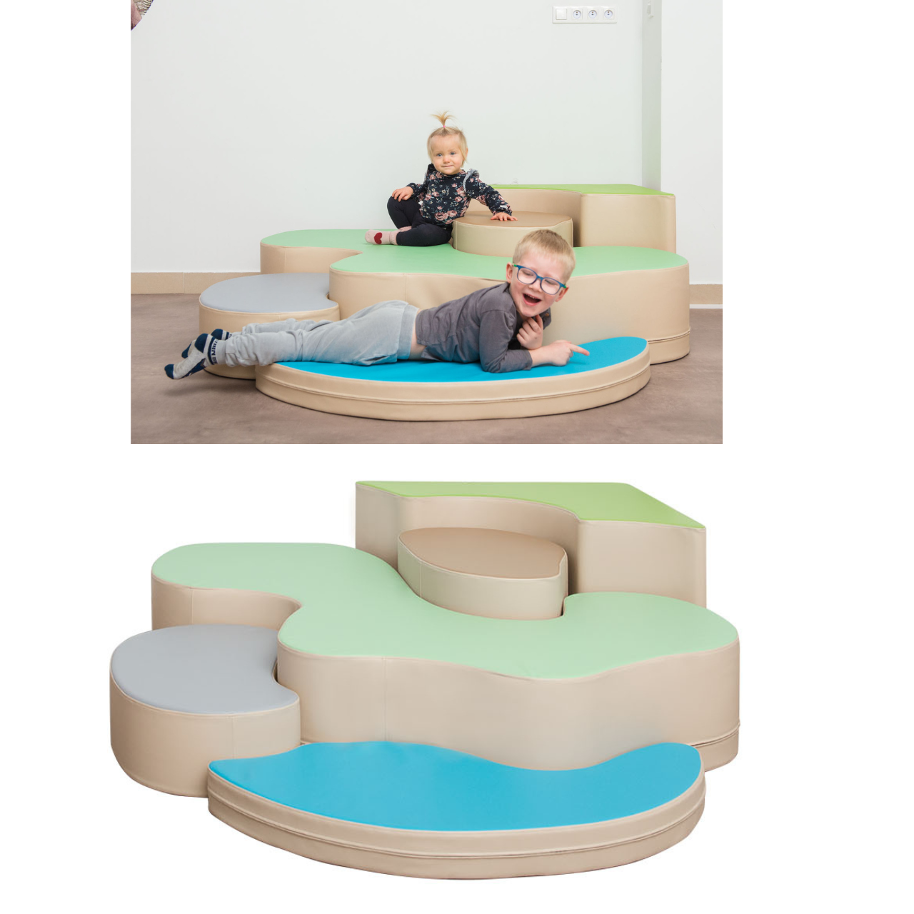 Schaumstoff-Podest Jigsaw-Puzzle als Set 5tlg.