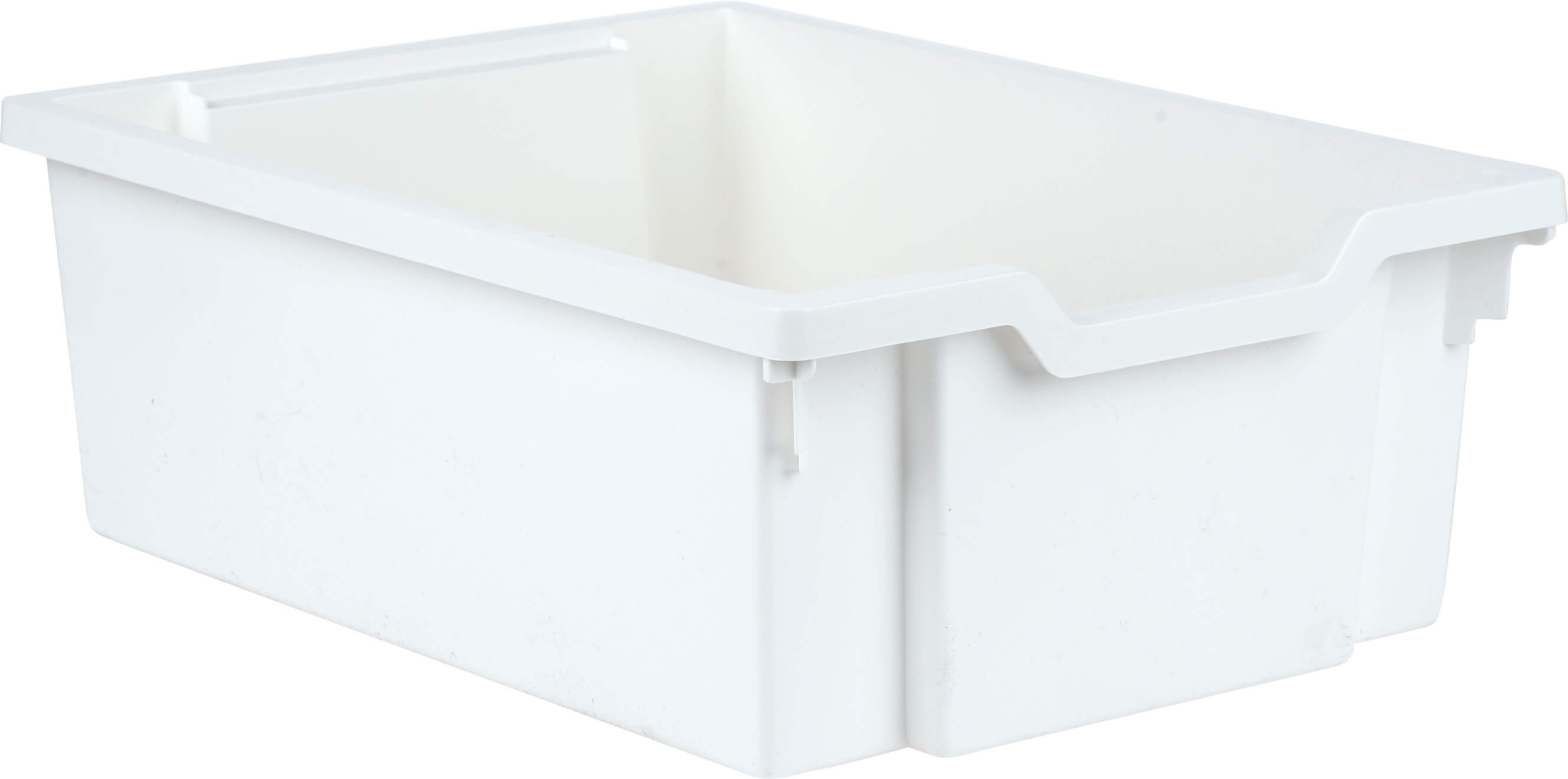 mittlerer Schiebecontainer - weiß (Schienen inkl.)