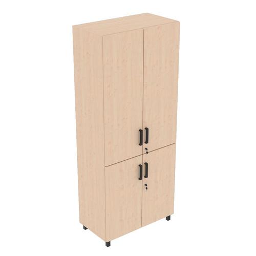 EXPO Schrank 185, viertürig, Buche im Personalraum