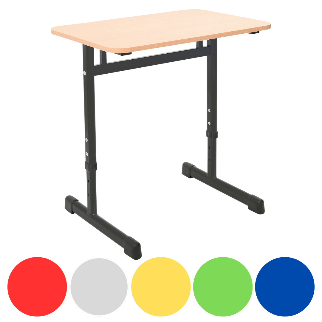 Einzeltisch für Schüler – Höhenverstellbar & Farbwahl