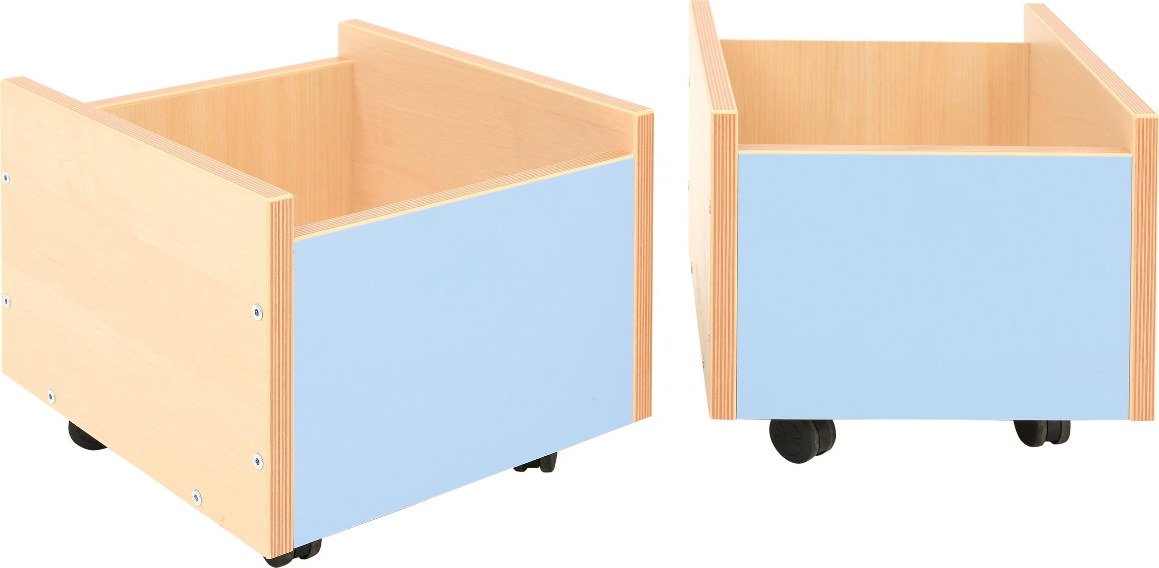 Flexi Rollbehälter – Praktisch & Stilvoll! - Produkt wird im Kindergarten oder Schule genutzt.