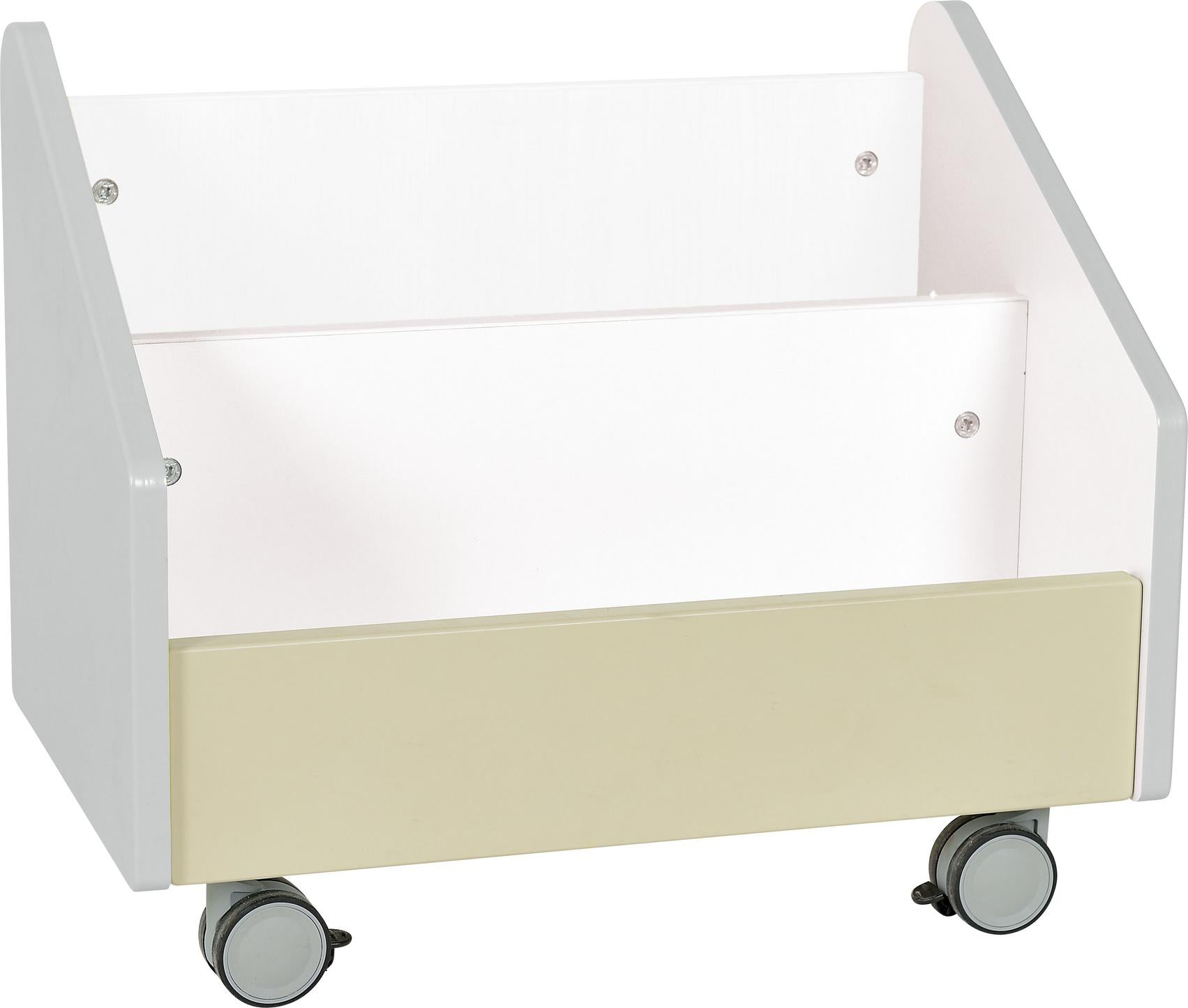 Rollbehälter für Bücher – Quadro XL in verschiedenen Farben - Produkt wird im Kindergarten oder Schule genutzt.