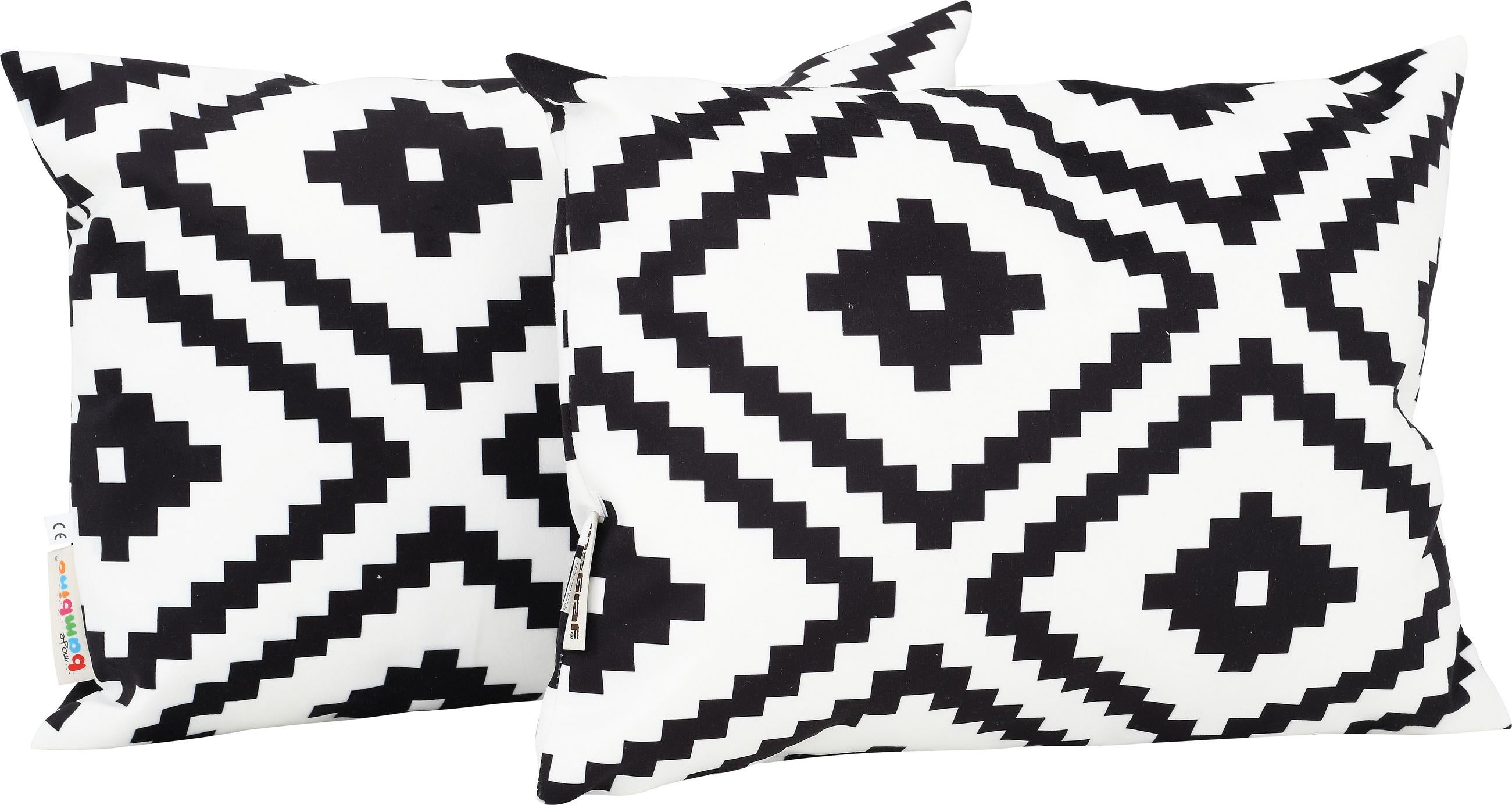 Kissen mit geometrischem Muster für Sitzlandschaft.