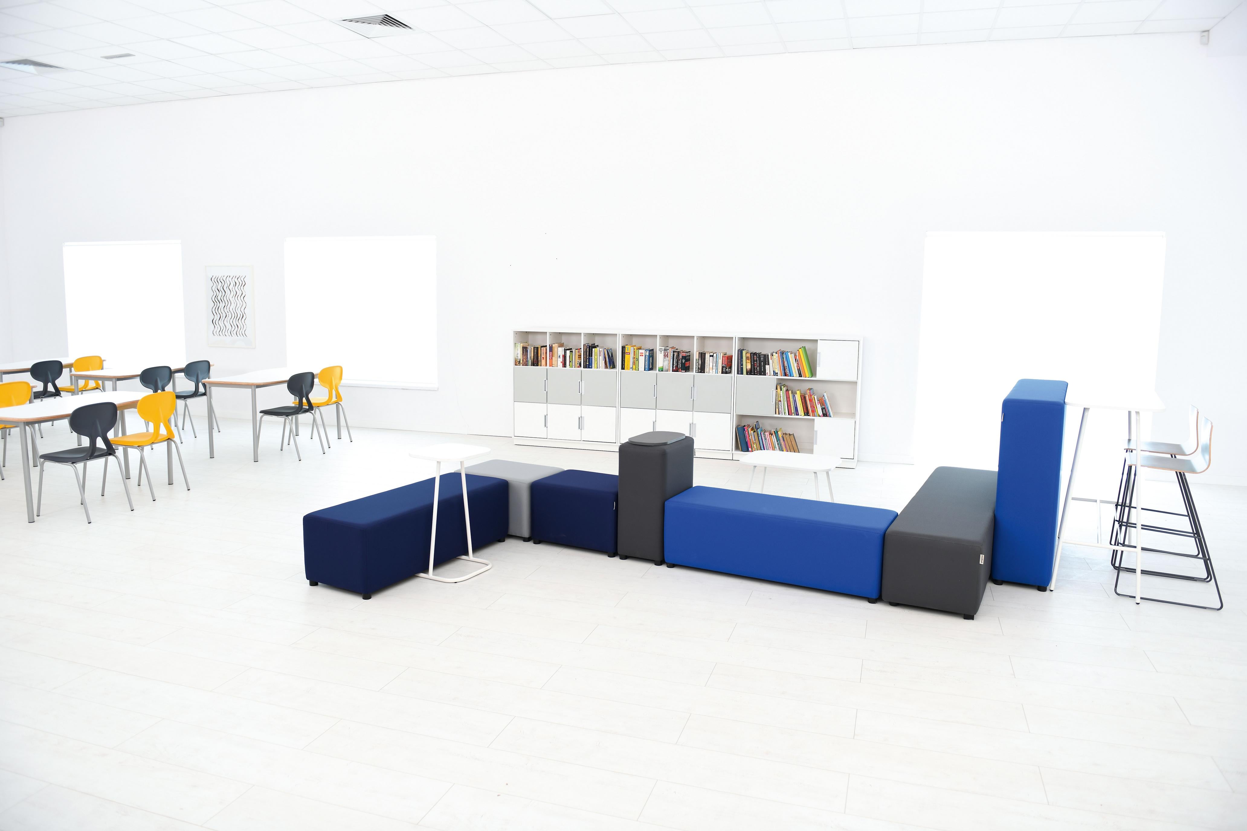 Modul Blocks maxi in Graphit – Loungemöbel für Schule & Büro