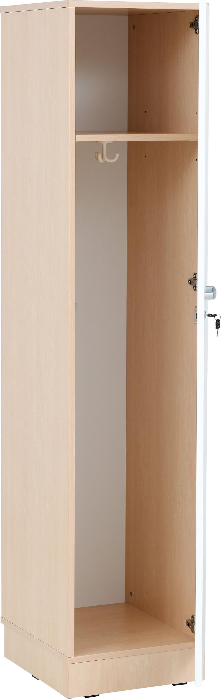 Grande Spindschrank mit weißer Tür, ideal für Erzieher.
