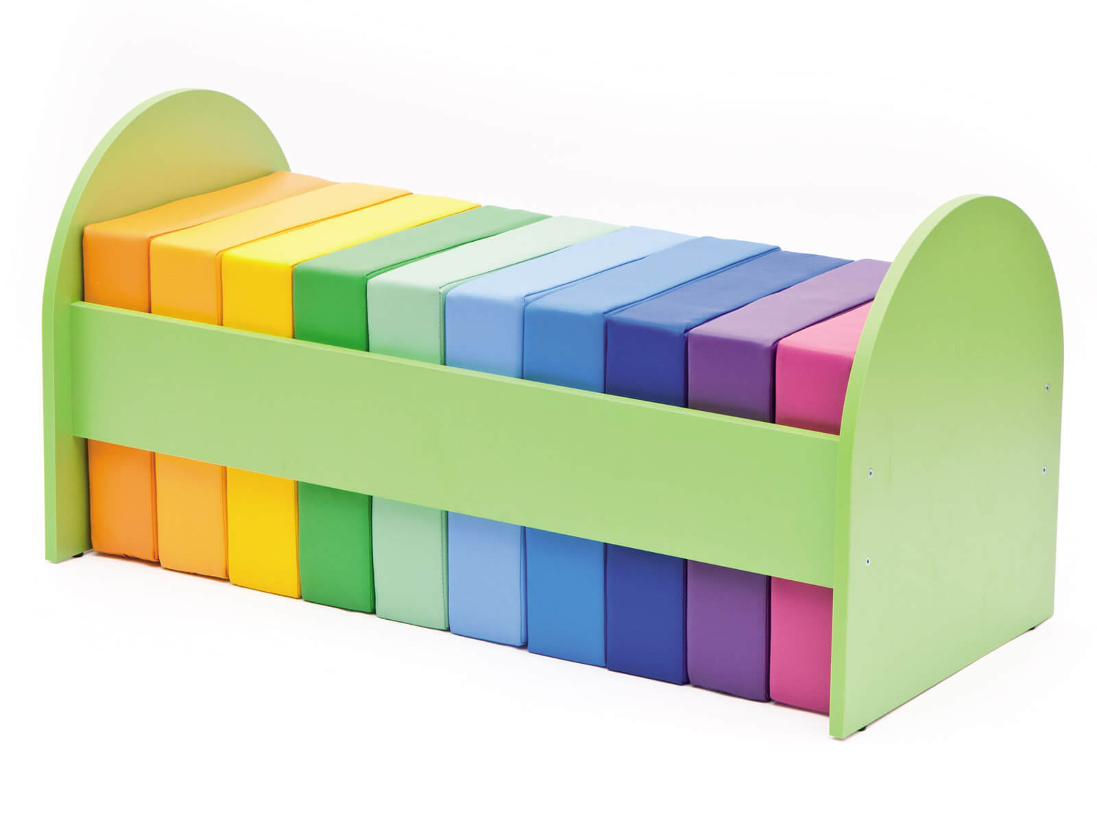 10 x pastellfarbende quadratisches Sitzkissen in Sammelgestell